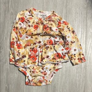 4/$20 Floral Long Sleeve Baby Bodysuit